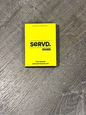 SERVD. His & Hers Humor Card Game, Complete Game, Ages 17+ (2022)